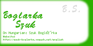 boglarka szuk business card